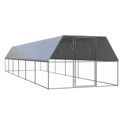 vidaXL Klec pro kuřata 3 x 12 x 2 m pozinkovaná ocel