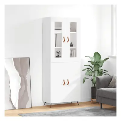 vidaXL Skříň highboard bílá 69,5 x 34 x 180 cm kompozitní dřevo