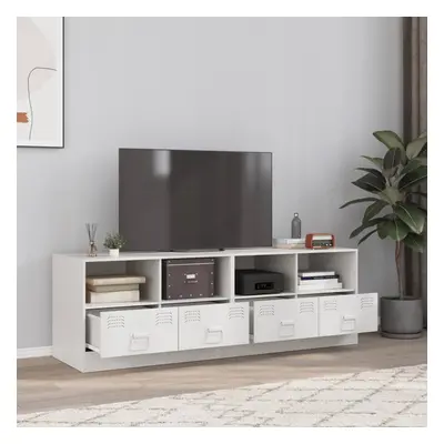 vidaXL TV skříňky 2 ks bílé 67 x 39 x 44 cm ocel