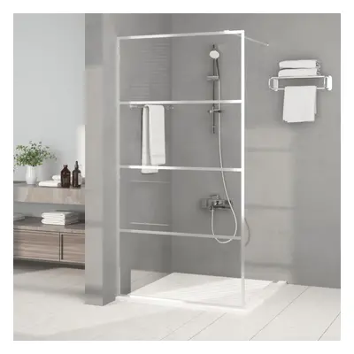 vidaXL Sprchová zástěna walk-in stříbrná 100 x 195 cm čiré ESG sklo