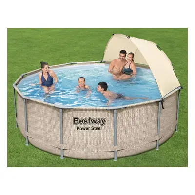 Bestway Power Steel Bazénový set s přístřeškem 396 x 107 cm