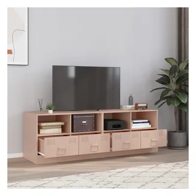 vidaXL TV skříňky 2 ks růžové 67 x 39 x 44 cm ocel