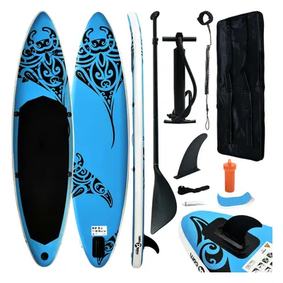 vidaXL Nafukovací SUP paddleboard s příslušenstvím 366x76x15 cm modrý