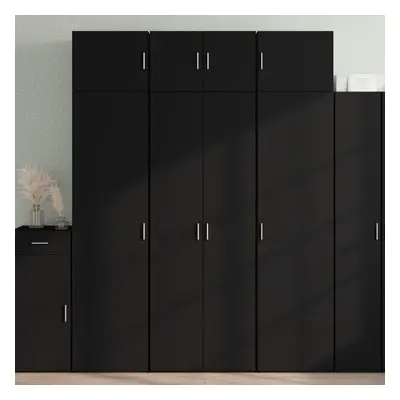 vidaXL Skříň highboard černá 70 x 42,5 x 185 cm kompozitní dřevo