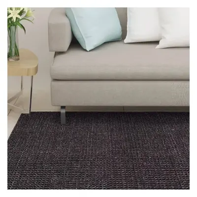 vidaXL Koberec přírodní sisal 80 x 250 cm černý