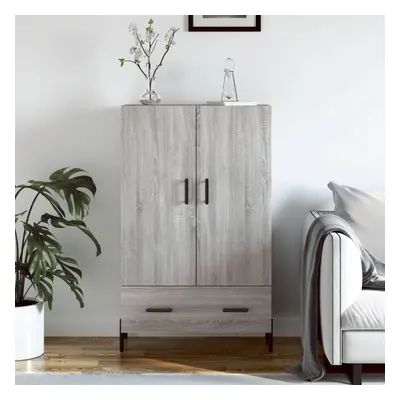 vidaXL Skříň highboard šedá sonoma 69,5 x 31 x 115 cm kompozitní dřevo