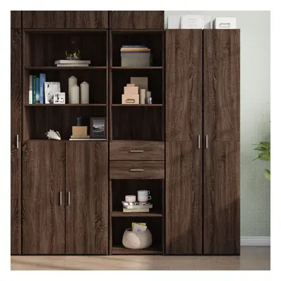 vidaXL Skříň highboard hnědý dub 45 x 42,5 x 185 cm kompozitní dřevo