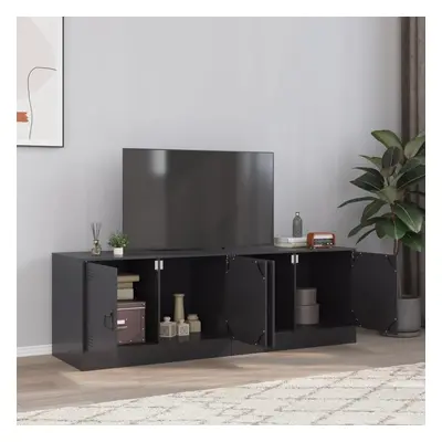 vidaXL TV skříňky 2 ks černé 67 x 39 x 44 cm ocel