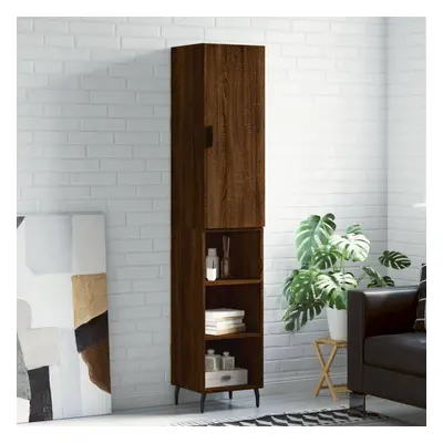 vidaXL Skříň highboard hnědý dub 34,5 x 34 x 180 cm kompozitní dřevo