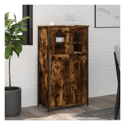 vidaXL Skříň highboard kouřový dub 62 x 32 x 106,5 cm kompozitní dřevo