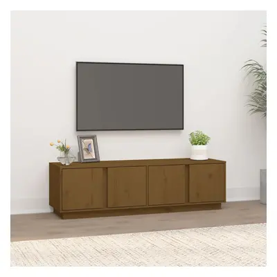 vidaXL TV skříňka medově hnědá 140 x 40 x 40 cm masivní borové dřevo