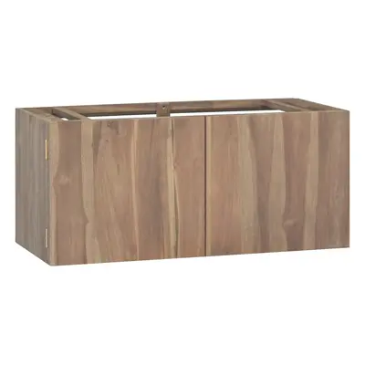 vidaXL Nástěnná koupelnová skříňka 90 x 39 x 40 cm masivní teak