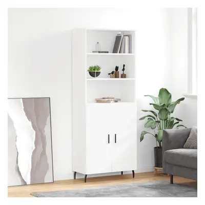 vidaXL Skříň highboard bílá 69,5 x 34 x 180 cm kompozitní dřevo