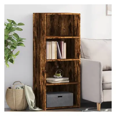 vidaXL Skříň highboard kouřový dub 50 x 41 x 124 cm kompozitní dřevo