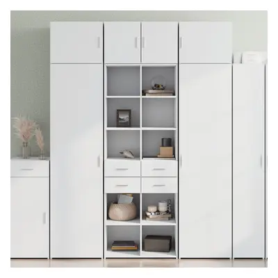 vidaXL Skříň highboard bílá 70 x 42,5 x 185 cm kompozitní dřevo