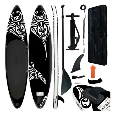 vidaXL Nafukovací SUP paddleboard s příslušenstvím 366x76x15 cm černý