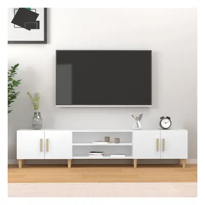 vidaXL TV skříňka bílá 180 x 31,5 x 40 cm kompozitní dřevo