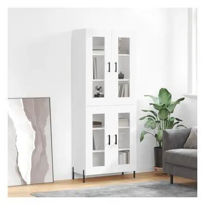 vidaXL Skříň highboard bílá 69,5 x 34 x 180 cm kompozitní dřevo