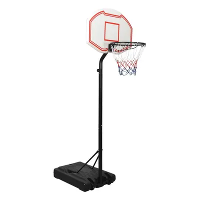 vidaXL Basketbalový koš bílý 237–307 cm polyethylen