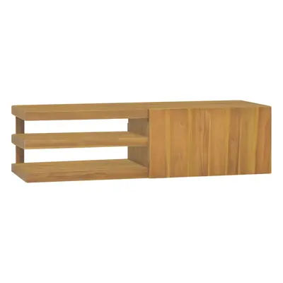 vidaXL Nástěnná koupelnová skříňka 110 x 40 x 30 cm masivní teak