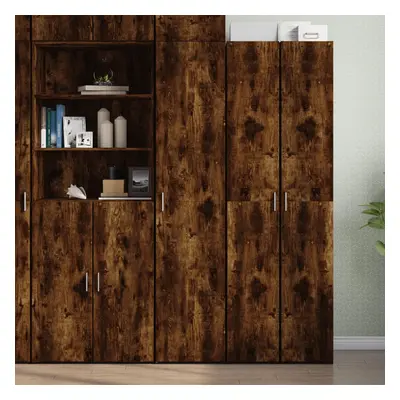 vidaXL Skříň highboard kouřový dub 40 x 42,5 x 185 cm kompozitní dřevo