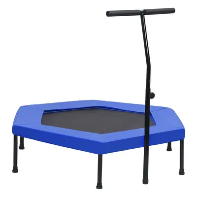 vidaXL Fitness trampolína rukojeť a podložka šestiúhelník 122 cm