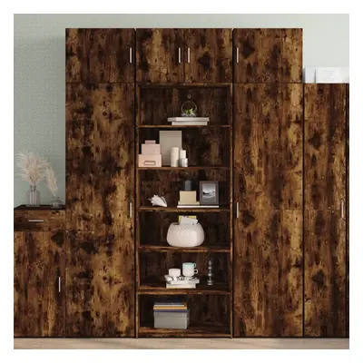 vidaXL Skříň highboard kouřový dub 70 x 41 x 185 cm kompozitní dřevo