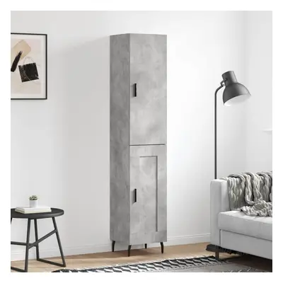 vidaXL Skříň highboard betonově šedá 34,5x34x180 cm kompozitní dřevo