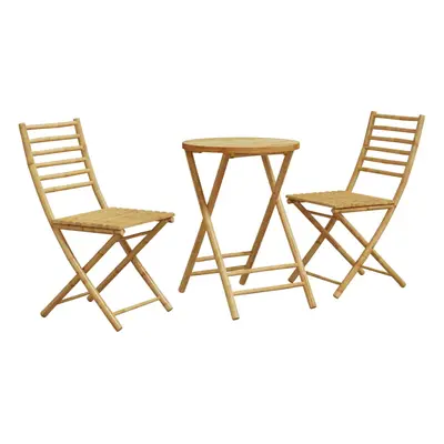 vidaXL 3dílný bistro set bambus