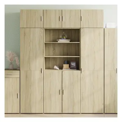 vidaXL Skříň highboard dub sonoma 80 x 42,5 x 185 cm kompozitní dřevo