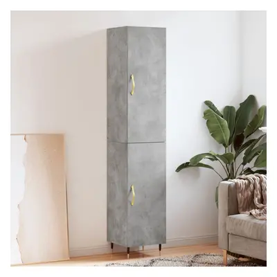 vidaXL Skříň highboard betonově šedá 34,5x34x180 cm kompozitní dřevo