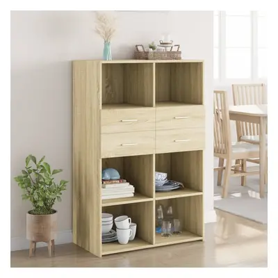 vidaXL Skříň highboard dub sonoma 80 x 42,5 x 124 cm kompozitní dřevo