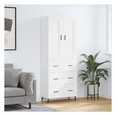 vidaXL Skříň highboard bílá 69,5 x 34 x 180 cm kompozitní dřevo