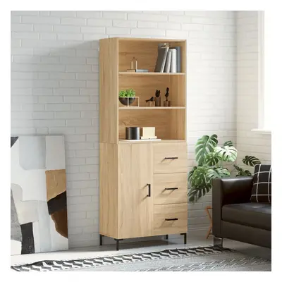 vidaXL Skříň highboard dub sonoma 69,5 x 34 x 180 cm kompozitní dřevo