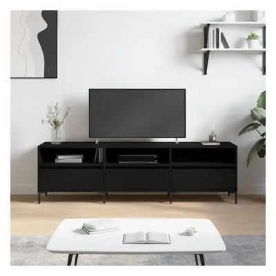 vidaXL TV skříňka černá 150 x 30 x 44,5 cm kompozitní dřevo