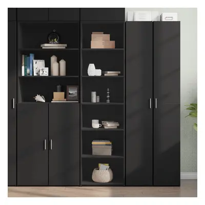 vidaXL Skříň highboard černá 50 x 41 x 185 cm kompozitní dřevo