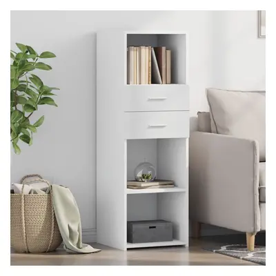 vidaXL Skříň highboard bílá 40 x 42,5 x 124 cm kompozitní dřevo