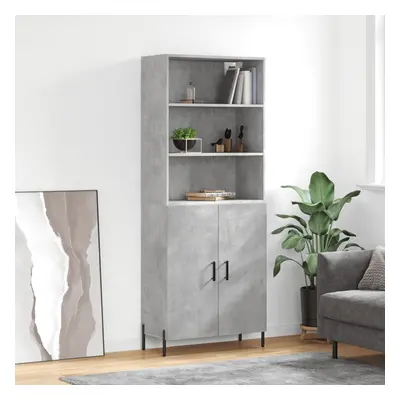 vidaXL Skříň highboard betonově šedá 69,5x34x180 cm kompozitní dřevo