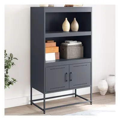 vidaXL Skříň highboard antracitová 68,5 x 38,5 x 123,5 cm ocel