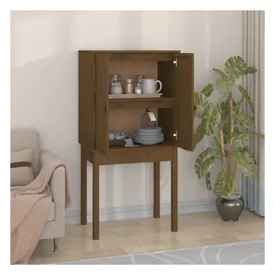 vidaXL Skříň highboard medově hnědá 60x40x120 cm masivní borovice