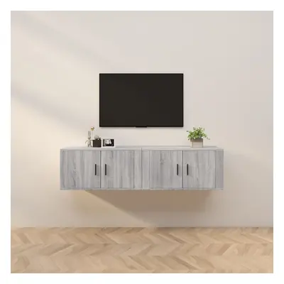 vidaXL Nástěnné TV skříňky 2 ks šedé sonoma 80 x 34,5 x 40 cm