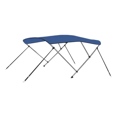 vidaXL Bimini stříška se 3 oblouky modrá 183 x 196 x 137 cm