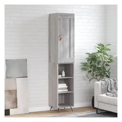 vidaXL Skříň highboard šedá sonoma 34,5 x 34 x 180 cm kompozitní dřevo