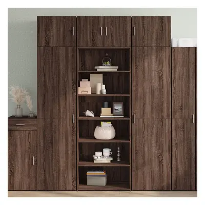 vidaXL Skříň highboard hnědý dub 70 x 41 x 185 cm kompozitní dřevo