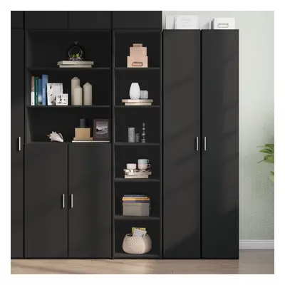 vidaXL Skříň highboard černá 40 x 41 x 185 cm kompozitní dřevo