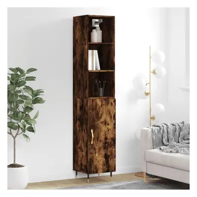 vidaXL Skříň highboard kouřový dub 34,5 x 34 x 180 cm kompozitní dřevo