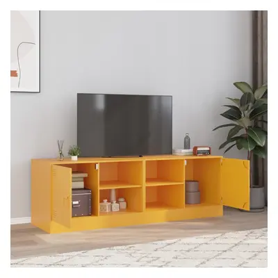 vidaXL TV skříňky 2 ks hořčicově žluté 67 x 39 x 44 cm ocel