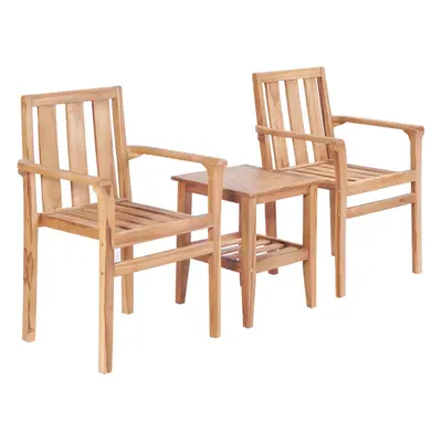 vidaXL 3dílný bistro set masivní teak