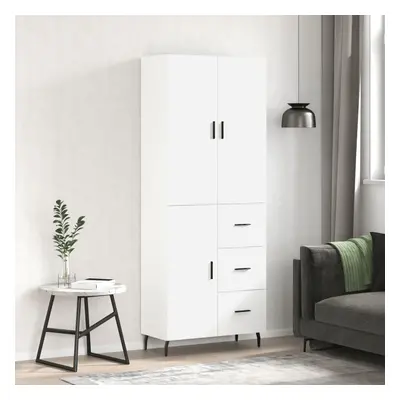 vidaXL Skříň highboard bílá 69,5 x 34 x 180 cm kompozitní dřevo