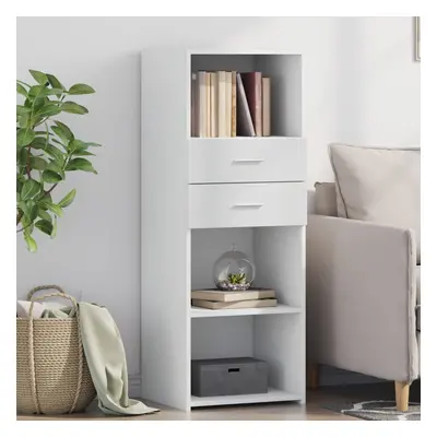 vidaXL Skříň highboard bílá 45 x 42,5 x 124 cm kompozitní dřevo